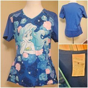 Disney Little Mermaid Scrub top